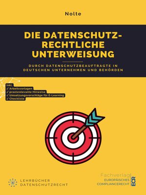cover image of Die datenschutzrechtliche Unterweisung